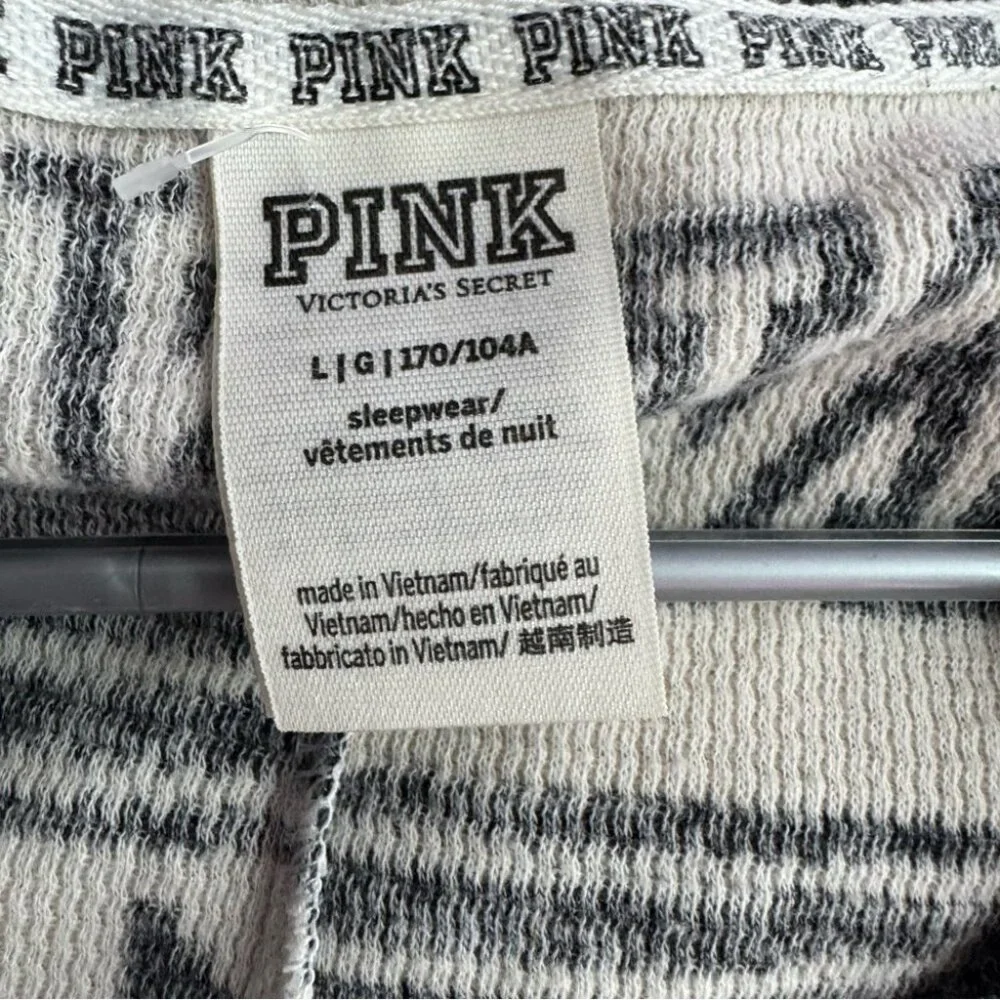 Victoria secret pink onesie long sleeve but flap waffle knit winter Pajamas - Picture 8 of 14